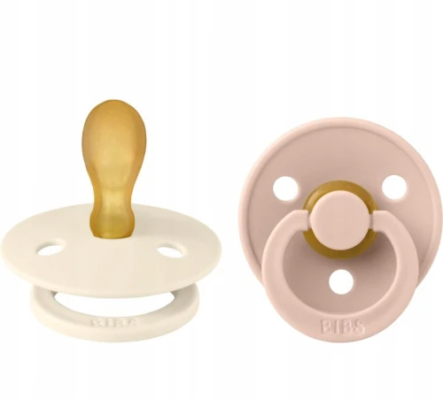 BIBS COLOUR smoczki uspokajające 2pack kauczuk 6msc+ SYMETRYCZNY
