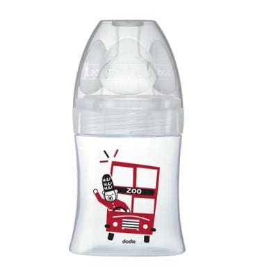 DODIE Sensation+ LONDYN szklana butelka 150 ml 0-6 m smoczek 1 wolny przepływ