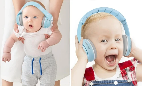 LILIAN &amp; GEMA 2w1 słuchawki ochronne wygłuszające 25 dB + etui SOWA