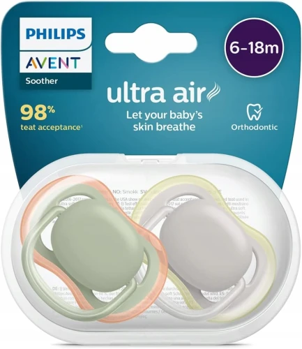 PHILIPS AVENT Ultra Air smoczki x 2 6-18msc