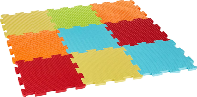 LUDI mata składana puzzle SENSORYCZNE 90x90 "O