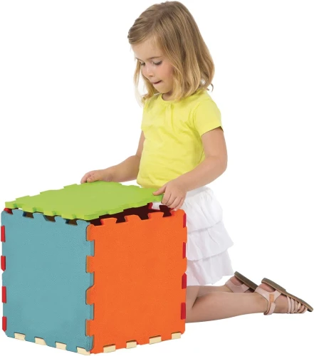 LUDI mata składana puzzle SENSORYCZNE 90x90 "O