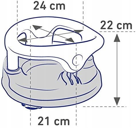 ROTHO Babydesign krzesełko do kąpieli 13kg "O