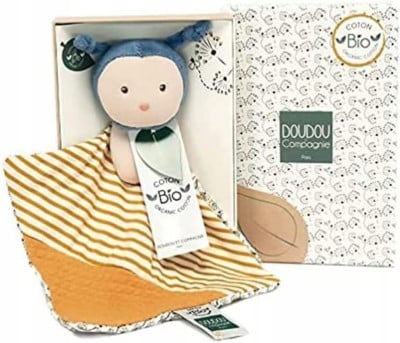 DOUDOU et COMPAGNIE pszczoła komforter PRZYTULANKA organic "N