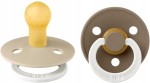 BIBS COLOUR GLOW smoczki uspokajające 2pack kauczuk 0-6 msc
