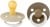 BIBS COLOUR GLOW smoczki uspokajające 2pack kauczuk 0-6 msc "O