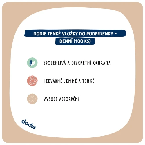 DODIE wkładki laktacyjne 100 sztuk "N
