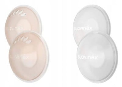 SUAVINEX muszle laktacyjne do zbierania pokarmu + muszle ochronne "N