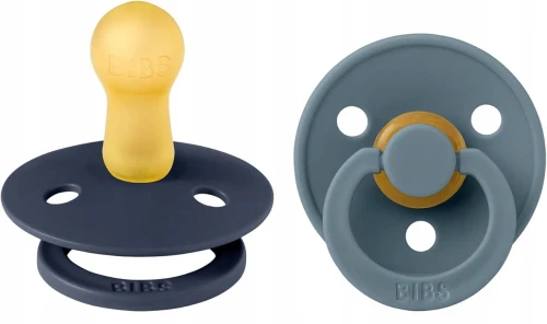 BIBS COLOUR smoczki uspokajające 2pack kauczuk 6msc+ "O