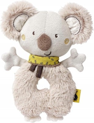 FEHN bawełniany chwytak z grzechotką KOALA 18 cm "N