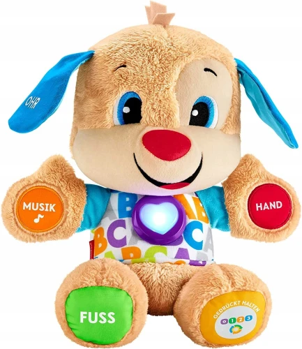 FISHER-PRICE szczeniaczek uczniaczek j. niemiecki "O