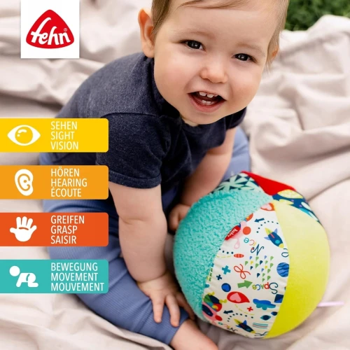 FEHN Color piłka materiałowa z dźwiękiem 16cm "O