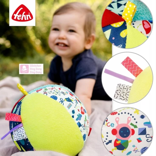 FEHN Color piłka materiałowa z dźwiękiem 16cm "O
