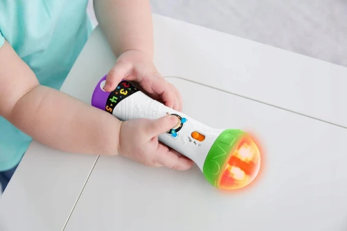 FISHER-PRICE FBP32 interaktywny mikrofon dla dzieci JĘZYK NIEMIECKI "O
