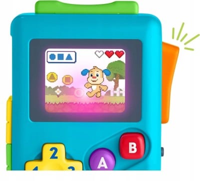 FISHER-PRICE Lil Gamer interaktywna konsola retro J.NIEMIECKI "N