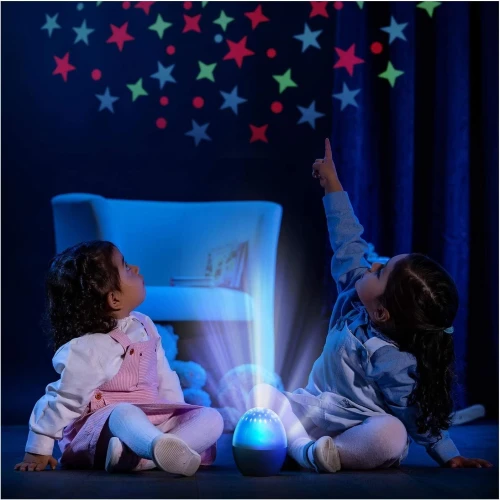 REER Starlino lampka nocna i projektor gwiazd 4 kolory LED "O