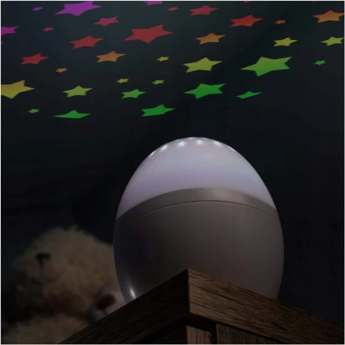 REER Starlino lampka nocna i projektor gwiazd 4 kolory LED "O
