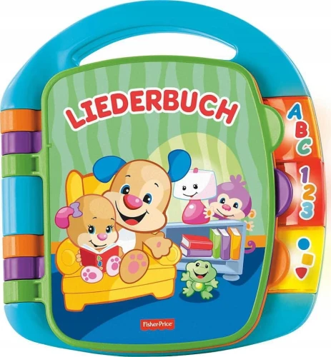 FISHER-PRICE CDH40 elektroniczna książeczka edukacyjna JĘZYK NIEMIECKI "O