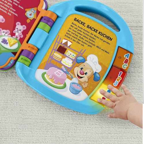 FISHER-PRICE CDH40 elektroniczna książeczka edukacyjna JĘZYK NIEMIECKI "O