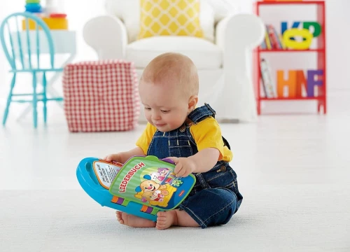 FISHER-PRICE CDH40 elektroniczna książeczka edukacyjna JĘZYK NIEMIECKI "O