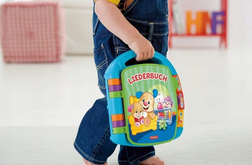 FISHER-PRICE CDH40 elektroniczna książeczka edukacyjna JĘZYK NIEMIECKI "O