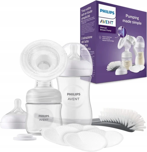 PHILIPS AVENT Natural SCF430/60 laktator ręczny +akcesoria "N