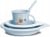 SUAVINEX zestaw naczyń talerzyk kubek łyżeczka "N