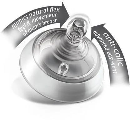 TOMMEE TIPPEE smoczek do butelki CLOSER TO NATURE 6msc+ x2 "N