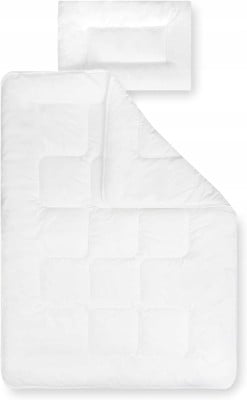 JULIUS ZOLLNER BASIC komplet poduszka i kołderka 100 x 135 cm/40 x 60 cm "N