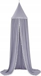 BALDACHIM na stelaż z pomponami 240cm