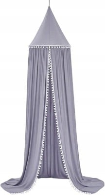 BALDACHIM na stelaż z pomponami 240cm "O