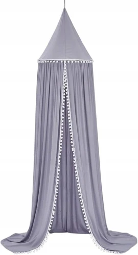 BALDACHIM na stelaż z pomponami 240cm "O