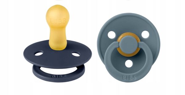 BIBS COLOUR smoczki uspokajające 2pack kauczuk 6msc+