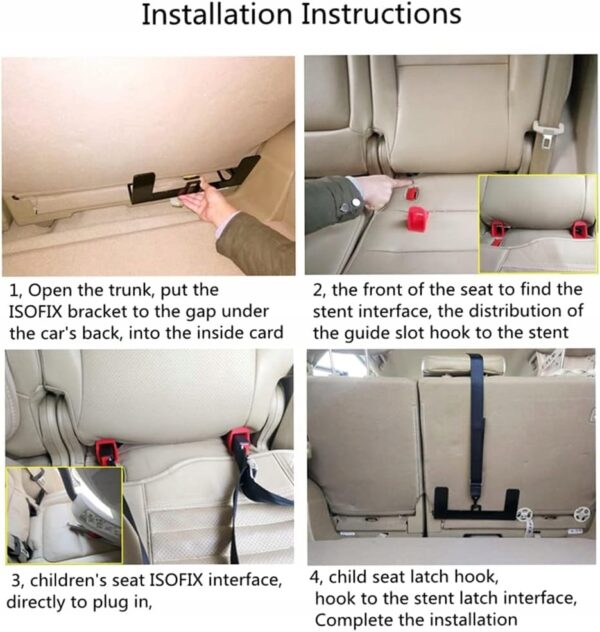 Geevorks Universal Mounting Kit Adapter Isofix - Imagen 5